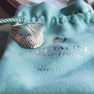 New. Sterling silver ring size 9. It's actually 950 which is more silver content